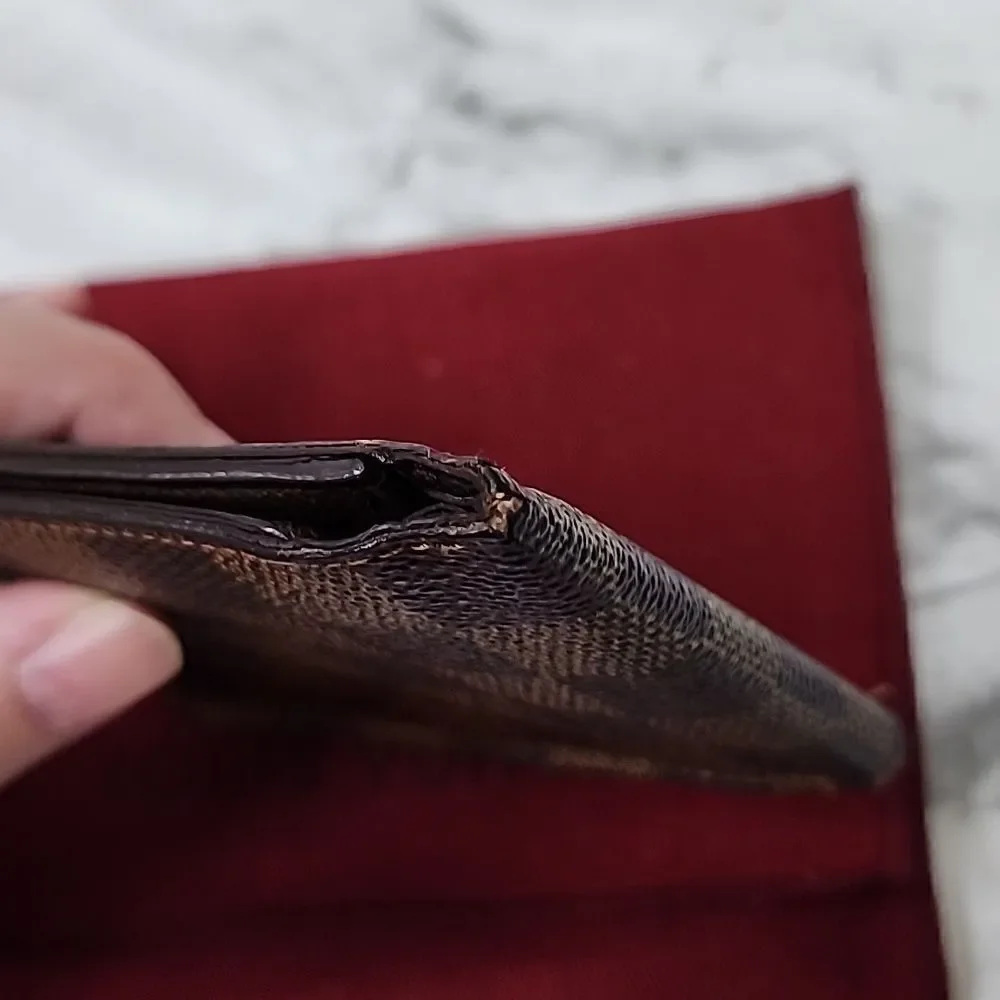Authentic Louis Vuitton Damier Ebene Bi-fold Men's Wallet